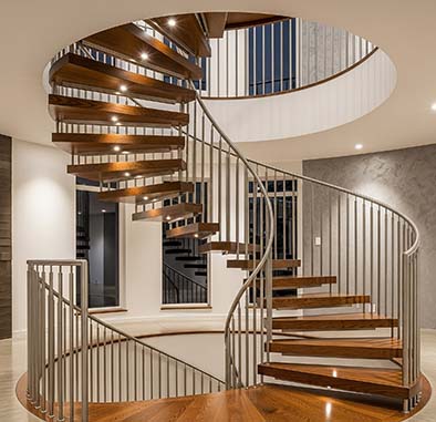 Railing Tangga Spiral Stainless Steel